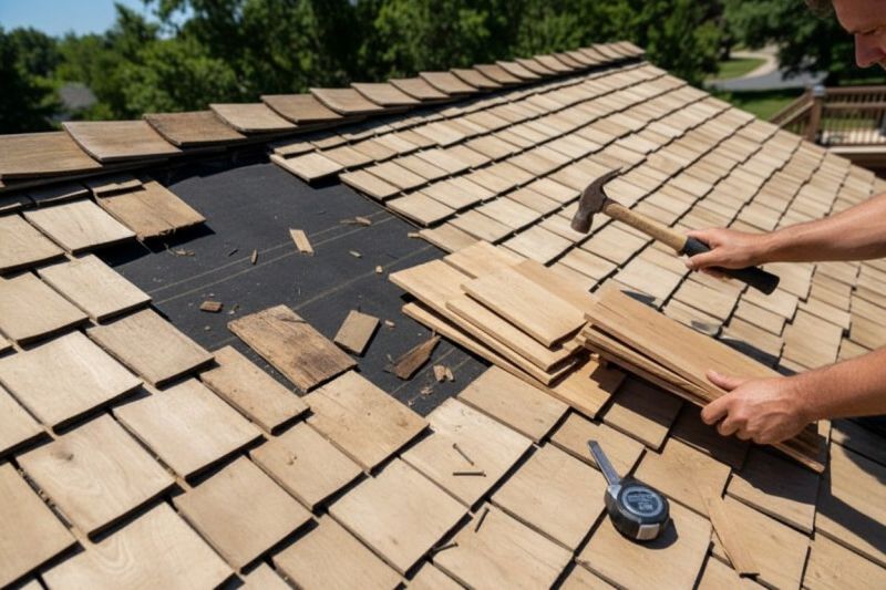 Cost of Wood Shake Roof Replacement in Tolland, CT